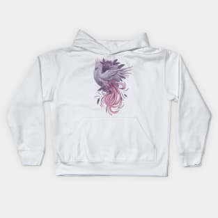 Purple phoenix Kids Hoodie